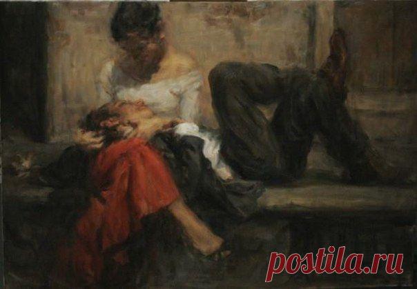 Синтез нежности и страсти в работах американского художника-им / Удивительное искусство