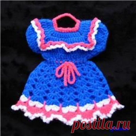Прхватки-платьица крючком