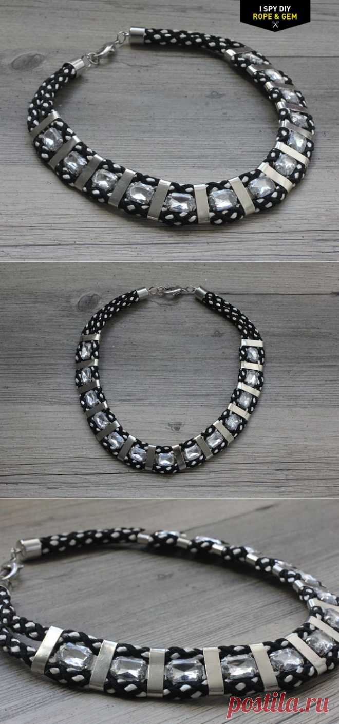 MY DIY | Rope & Gem Necklace | I SPY DIY