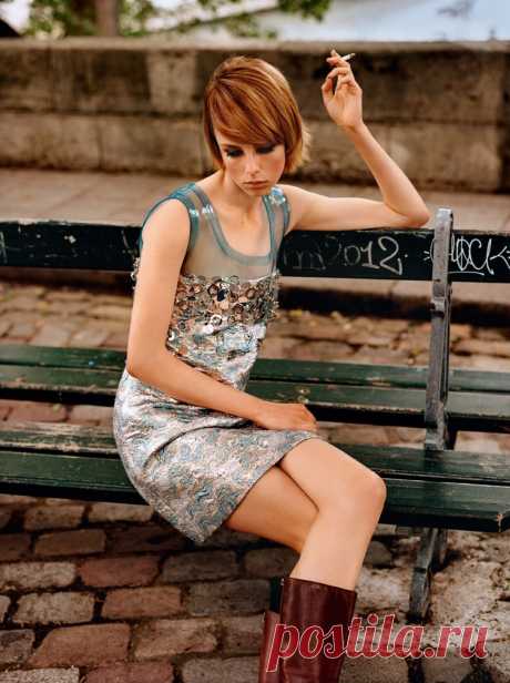 Эди Кэмпбелл (Edie Campbell) в фотосессии Аласдера Маклеллана (Alasdair McLellan) для журнала Vogue Paris (сентябрь 2014)