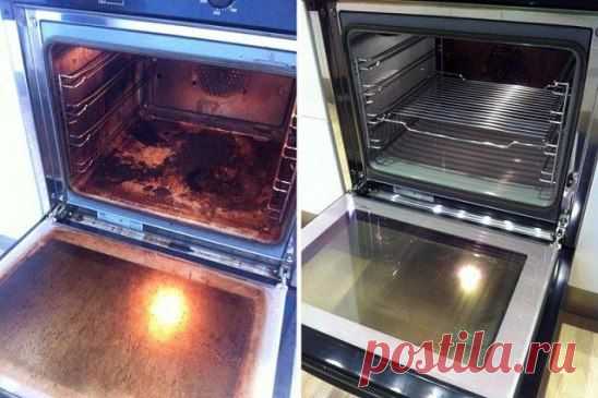 чистим духовку