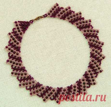 Free pattern for beaded necklace Helga | Beads Magic