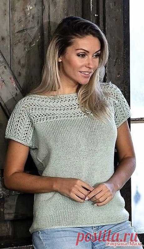 Топ с ажурным узором Размеры: S, M, L, XL, XXL