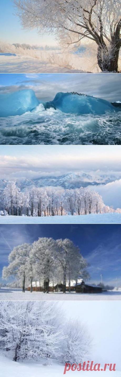 Зима и снег анимации