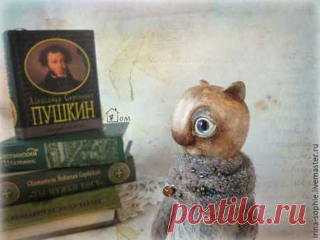 Купить Кот учёный. Тедди - серый, кот, кот игрушка, игрушка кот, тедди кот
