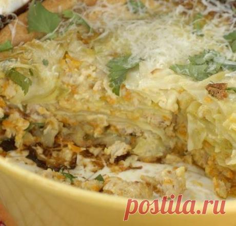 Нежнейшая лазанья с молодой капустой - МирТесен