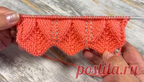 Очень красивая и нежная кайма для отделки края изделия (Вязание спицами) — Журнал Вдохновение Рукодельницы