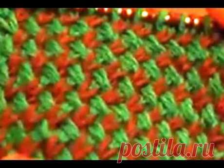 Двухцветный узор спицами (two color pattern spokes)