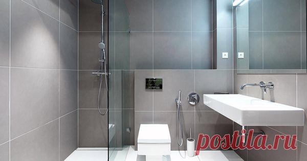 Серая плитка в ванной комнате: особенности, фото