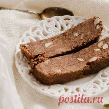 Chocolate Halva With Tahini & Almonds - Real Greek Recipes
