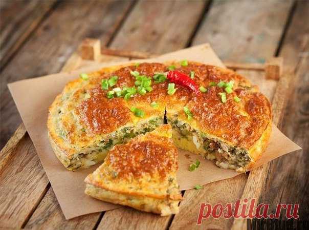 ДИЕТИЧЕСКИЙ ПИРОГ С РЫБНЫМИ КОНСЕРВАМИ