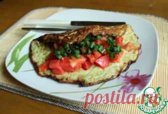Кабачковый омлет с сыром и помидором – кулинарный рецепт