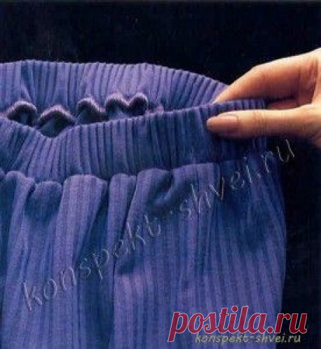 Как сделать пояс на широкой резинке. | КОНСПЕКТ ШВЕИ