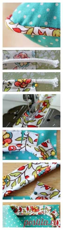 How to Sew Piping from Country Woman - shared by Beth Huntington of The Renegade Seamstress - House Interior Designs