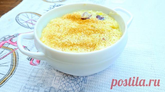 Рисовый пудинг с клюквой нежнейший — Кулинарная книга - рецепты с фото