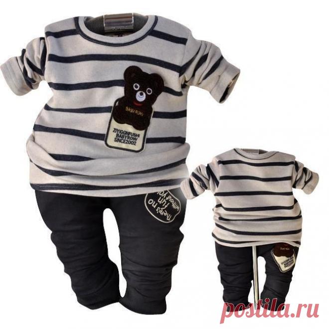 2014 весна и осень дети одежда комплект мальчики медведь мультфильм костюм 0 3 лет бесплатная доставка, принадлежащий категории Комплекты одежды и относящийся к Детские товары на сайте AliExpress.com | Alibaba Group