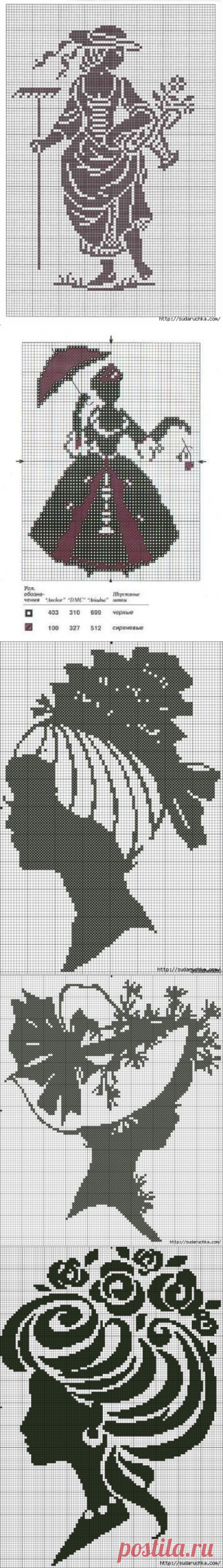 Монохромная вышивка