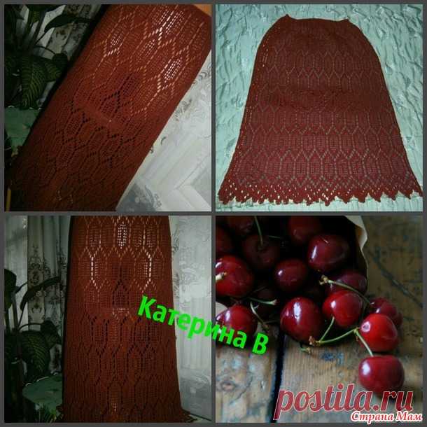 Юбка в пол простым филейным узором. - Вязание - Страна Мам