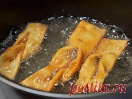 Рецепт Хрустящий хворост постный в домашних условиях