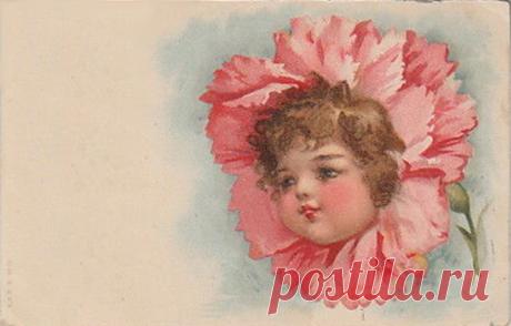 (9) Gallery.ru / Фото #50 - Цветочные фантазии в старинных открытках - lenadep