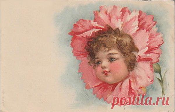 (9) Gallery.ru / Фото #50 - Цветочные фантазии в старинных открытках - lenadep