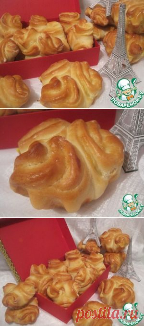 Французская булочка с кремом - кулинарный рецепт