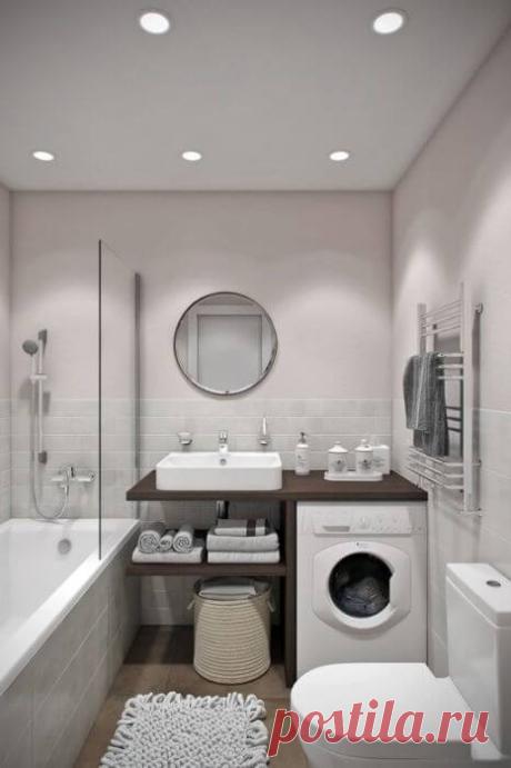 20 идей, как сделать чертовски привлекательной ванную размером с чулан
