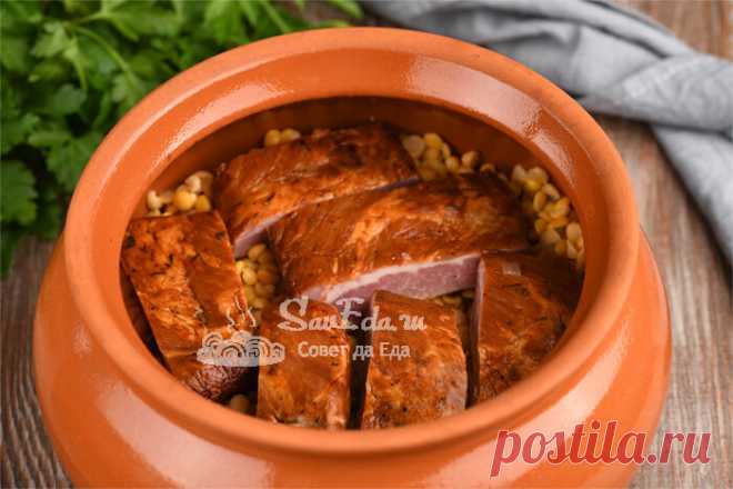 Гороховая каша с копченостями очень простым способом (и у плиты стоять не надо) | Совет да Еда | Дзен