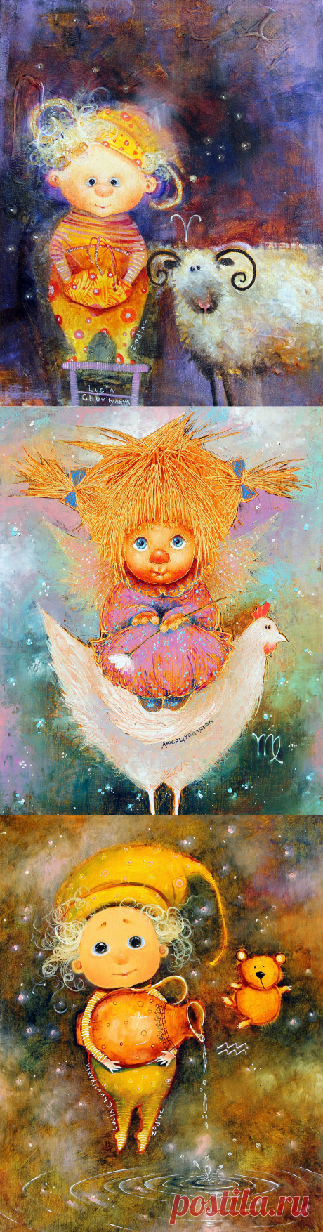 Для каждого месяца ангел найдется... Художница Чувиляева Люся.