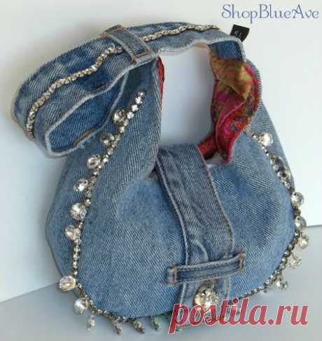 ШЬЕМ МОДНЫЕ СУМКИ ИЗ СТАРЫХ ДЖИНСОВЫХ ВЕЩЕЙ.