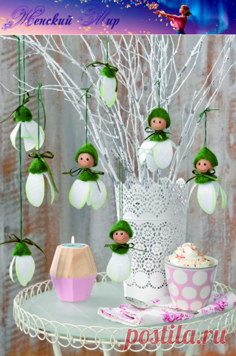 Необычные подснежники своими руками (мастер-класс) &amp;raquo; Женский Мир