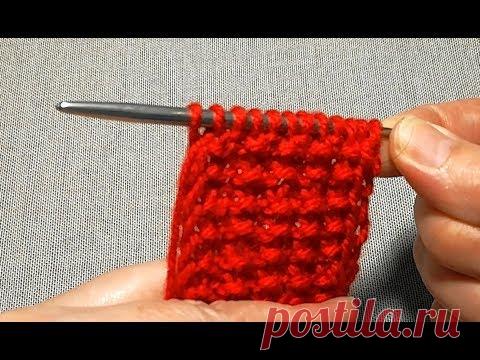 Узор спицами двухсторонний 