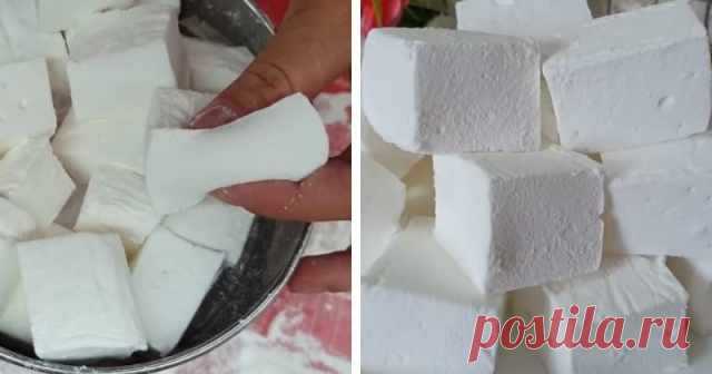 Приготовить маршмеллоу дома — проще простого! Только простые ингредиенты. — Домашняя кулинария