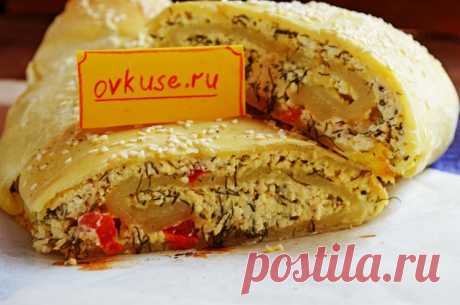 Рулет с творогом и укропом - Простые рецепты Овкусе.ру