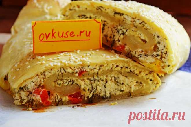Рулет с творогом и укропом - Простые рецепты Овкусе.ру