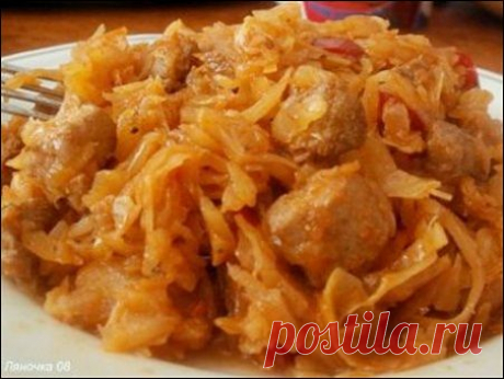 ТУШЁНАЯ В МУЛЬТИВАРКЕ КАПУСТА С МЯСОМ!