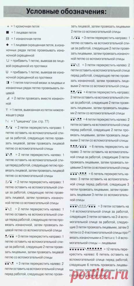 условные обозначения