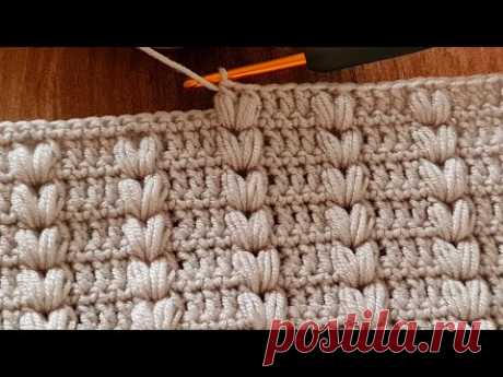 Beautiful Crochet Stitch for Baby Blanket, the easiest and fastest Crochet Pattern for beginners