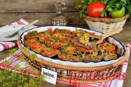Говядина с овощами под сырной корочкой - рецепт с фотографиями