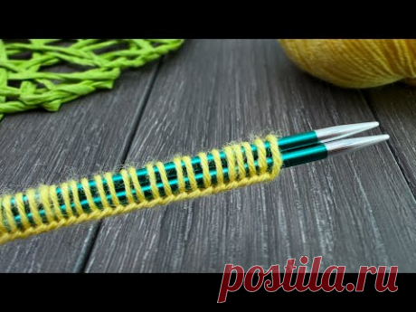 СМОТРИТЕ, КАК МОЖНО КРАСИВО ВЯЗАТЬ! Красивый и ОЧЕНЬ ЛЕГКИЙ узор спицами!