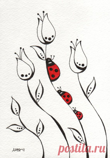 Zentangles and Art: Stay in the Lines print 5x7