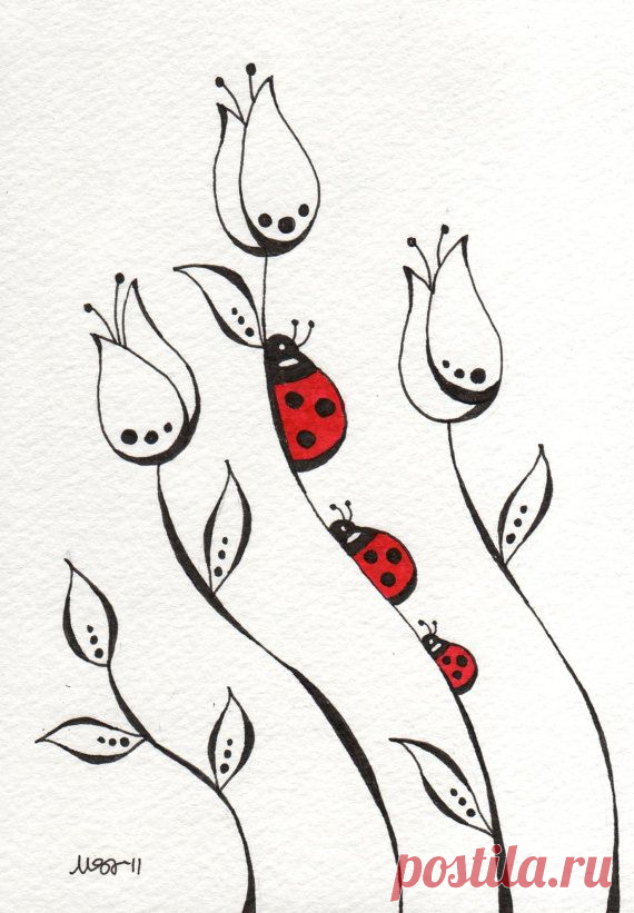 Zentangles and Art: Stay in the Lines print 5x7
