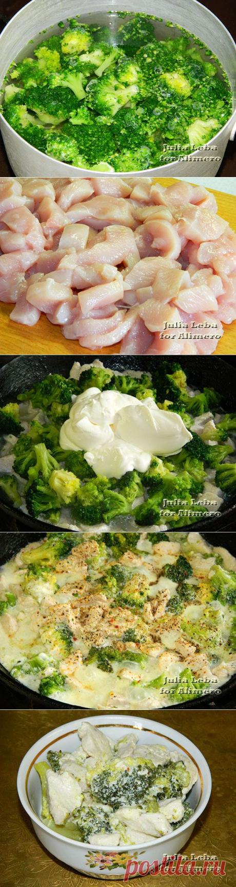 Куриная грудка с брокколи / Рецепты с фото