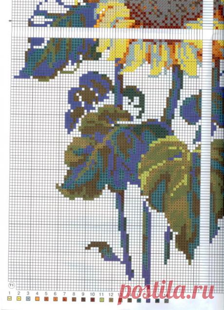 Gallery.ru / Фото #5 - Подсолнухи и маки: 2 схемы - frango