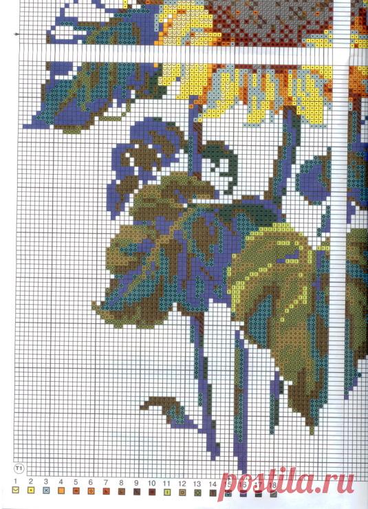 Gallery.ru / Фото #5 - Подсолнухи и маки: 2 схемы - frango