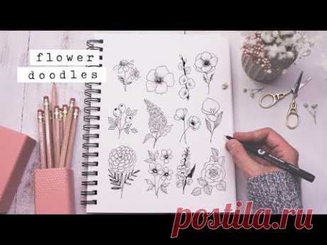 Twelve Easy Flower Doodles You Need To Know