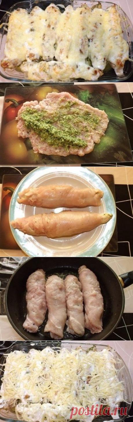 Куриные рулетики по-домашнему