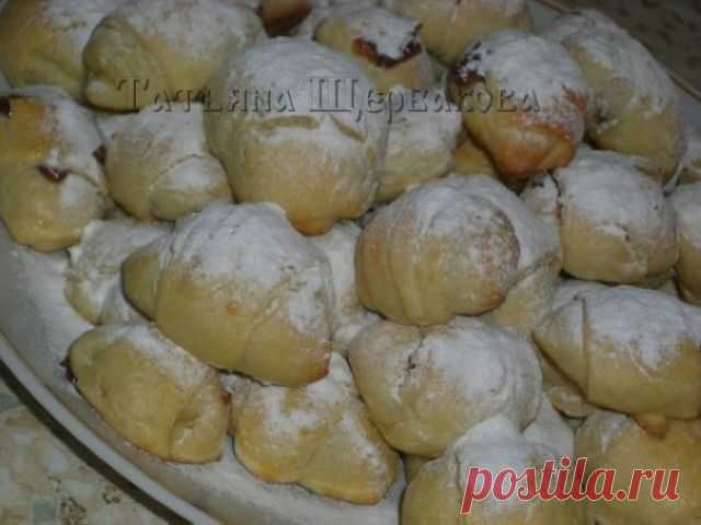 Рогалики пышные на дрожжевом тесте