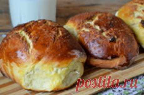 Картофельные булочки с изюмом.