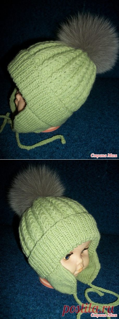 Шапка для мальчика(спицы) - Вязание - Страна Мам